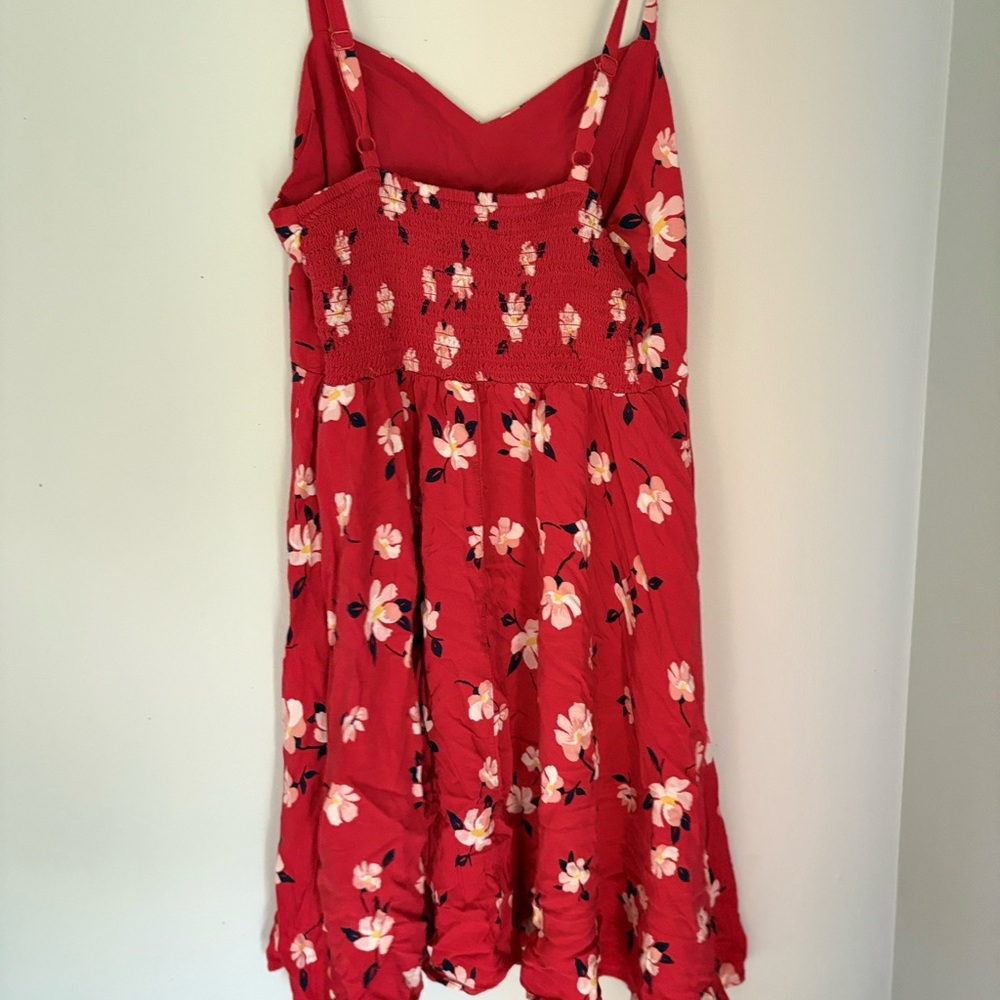 Old Navy Red Floral Dress - Picture 3 of 4